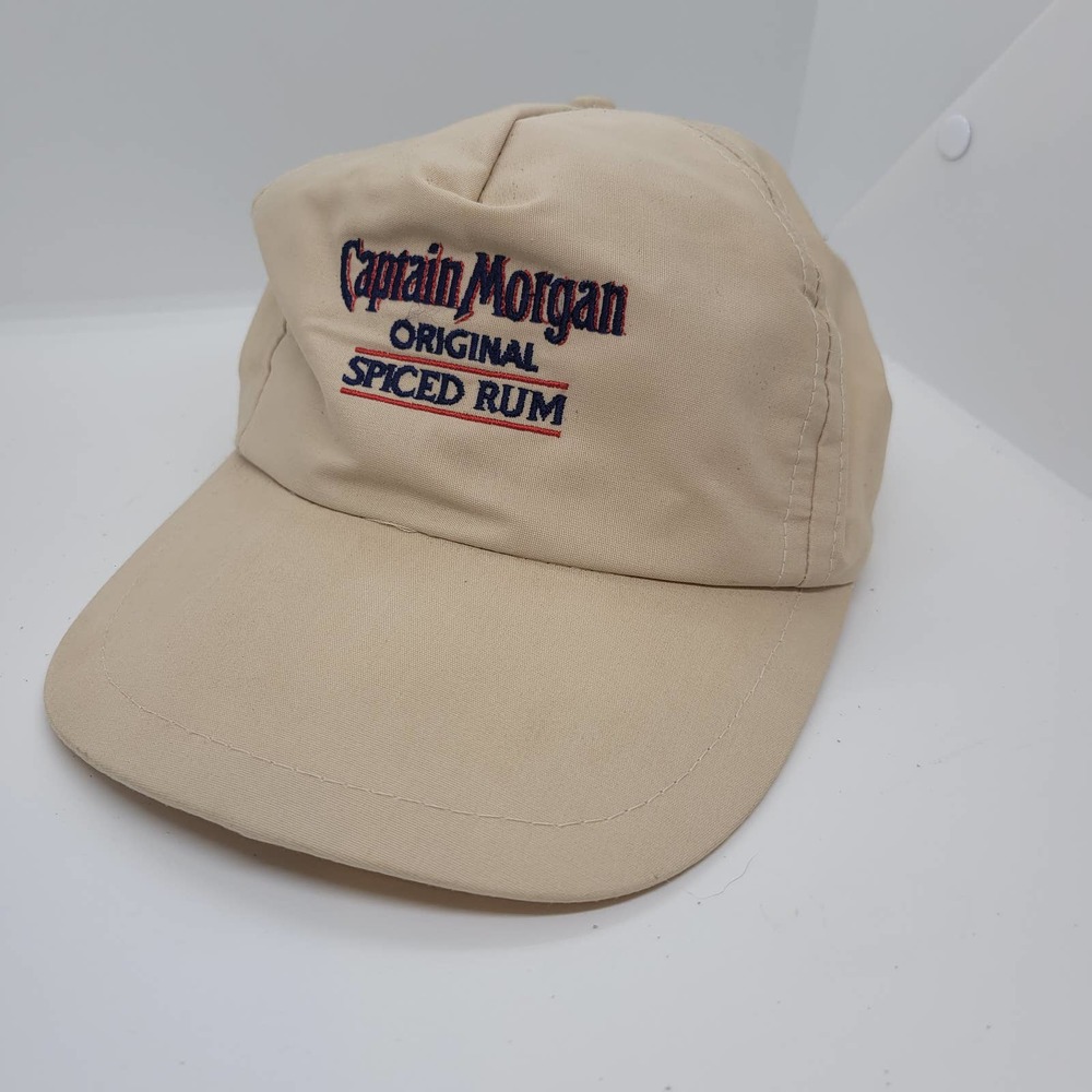 Vintage tan Captain Morgan Original Spiced Run Snapback hat cap